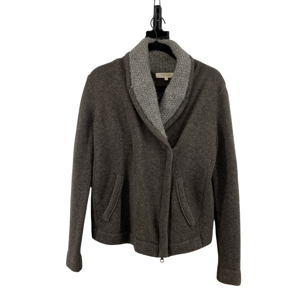 INHABIT Yak/Merino Wool/Alpaca Sweater Zip Jacket P Quiet Luxury Minimalism